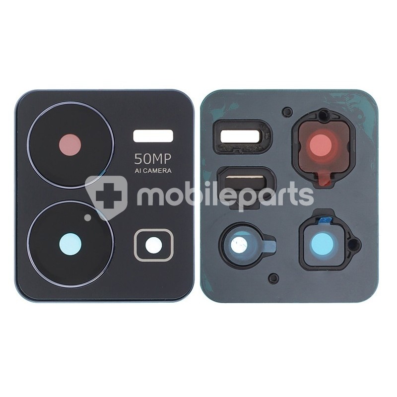 Rear Camera Lens + Frame Black Vivo Y35 5G