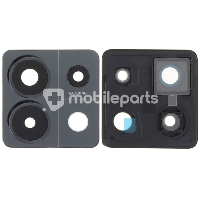 Rear Camera Lens + Frame Midnight Black Xiaomi Redmi Note 13 Pro 5G