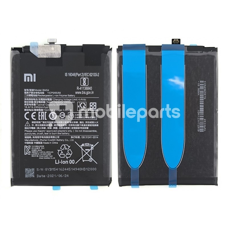 Battery BM54 5000 mAh Xiaomi Redmi Note 9T Ori