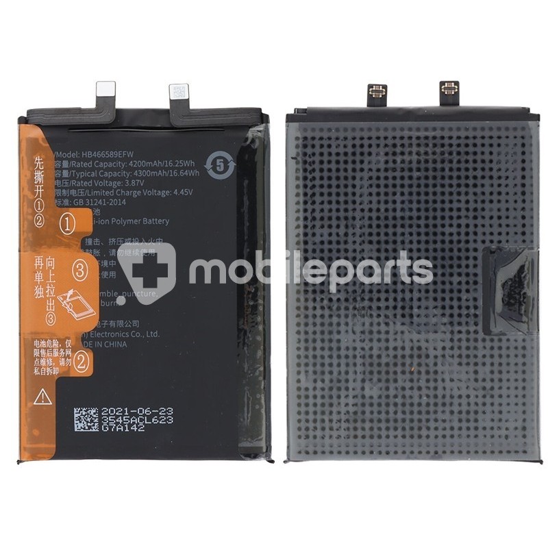Battery HB466589EFW 4300mAh Huawei Nova 8i - Honor 50 Lite No Logo