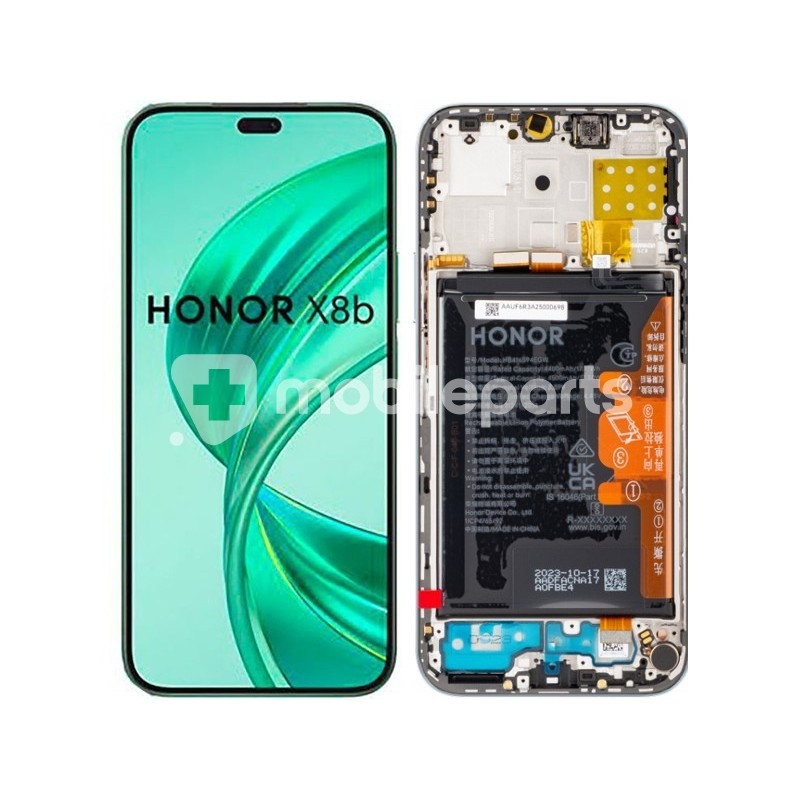 Display Touch Screen + Frame Titanium Silver Honor X8b Ori