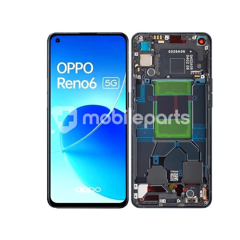 Lcd+ Frame Stellar Black OPPO Reno 6 5G Ori
