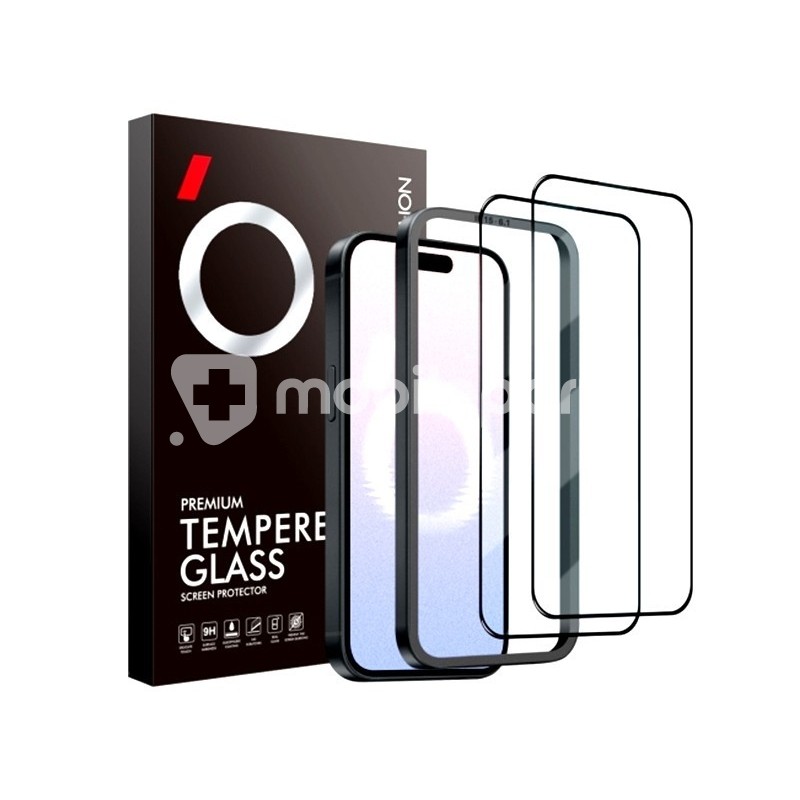 Premium Tempered Glass + Installation Stand iPhone 16 Plus