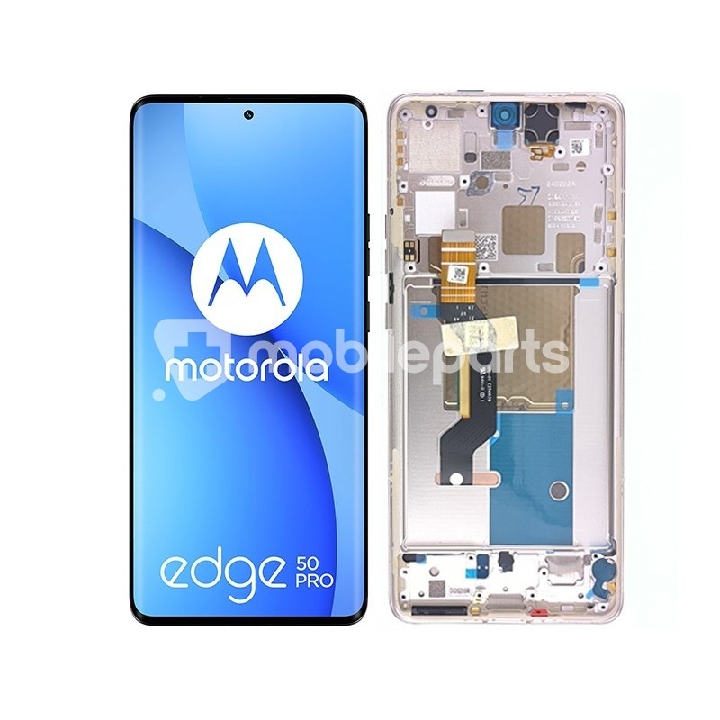 Display Touch + Frame Moonlight Pearl Moto Edge 50 Pro Ori