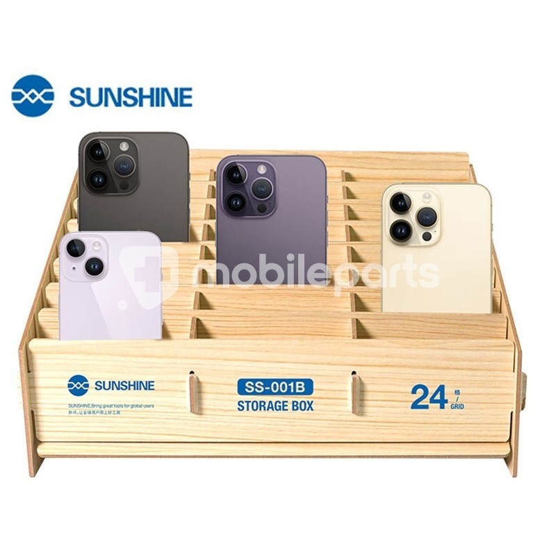 Sunshine SS-001B Smartphone Organizer Storage Box (24 Compartments)
