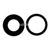 Rear Camera Lens Black + Adhesives iPhone 16 - 16 Plus