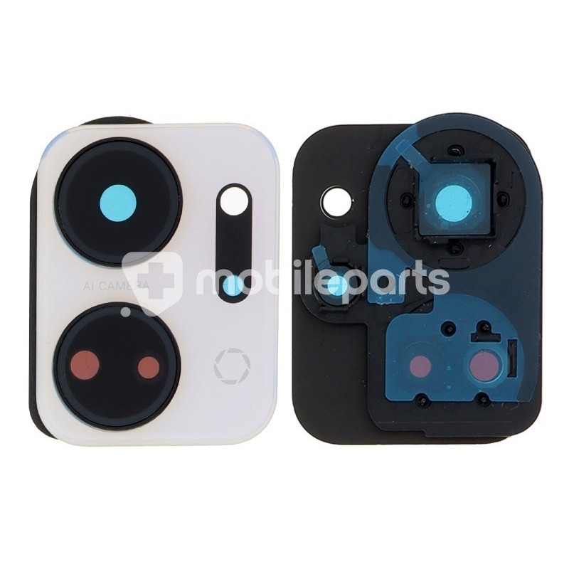 Rear Camera Lens + Frame Titanium Silver Honor X7a