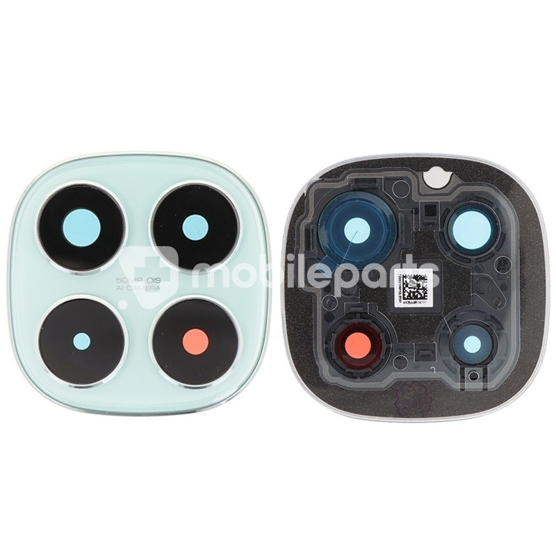 Rear Camera Lens + Frame Coral Green Xiaomi Redmi Note 14 Pro