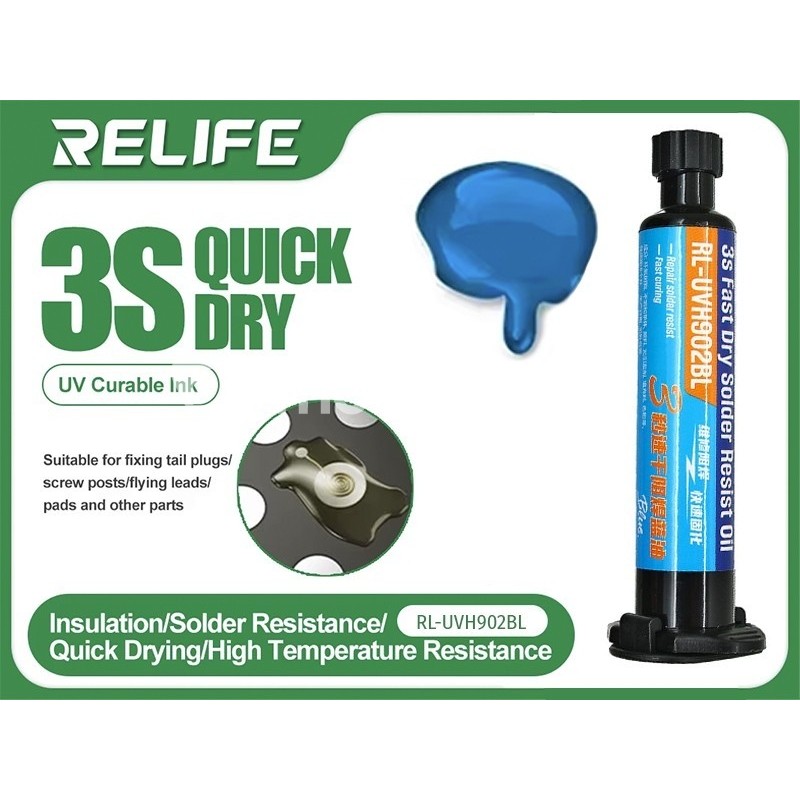 RELIFE RL- UVH902BL UV Curing Paste 3 Second Blue
