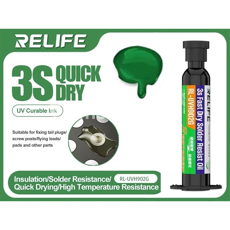 RELIFE RL- UVH902G UV Curing Paste 3 Second Green