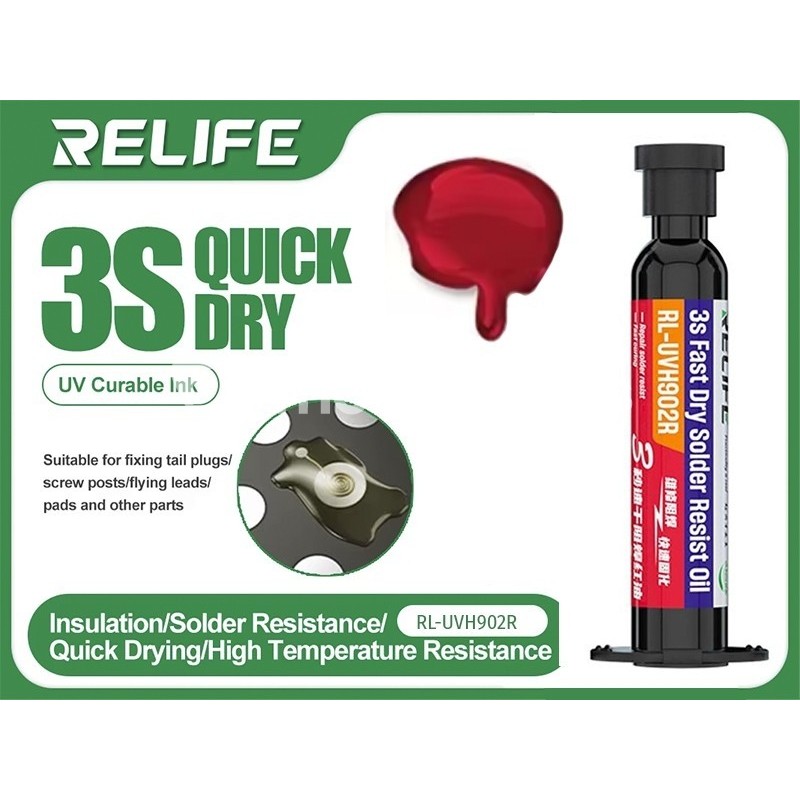 RELIFE RL- UVH902R UV Curing Paste 3 Second Red
