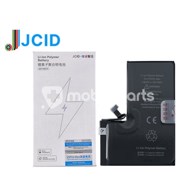JCID Battery iPhone 15 Pro Max High Capacity 4800mAh