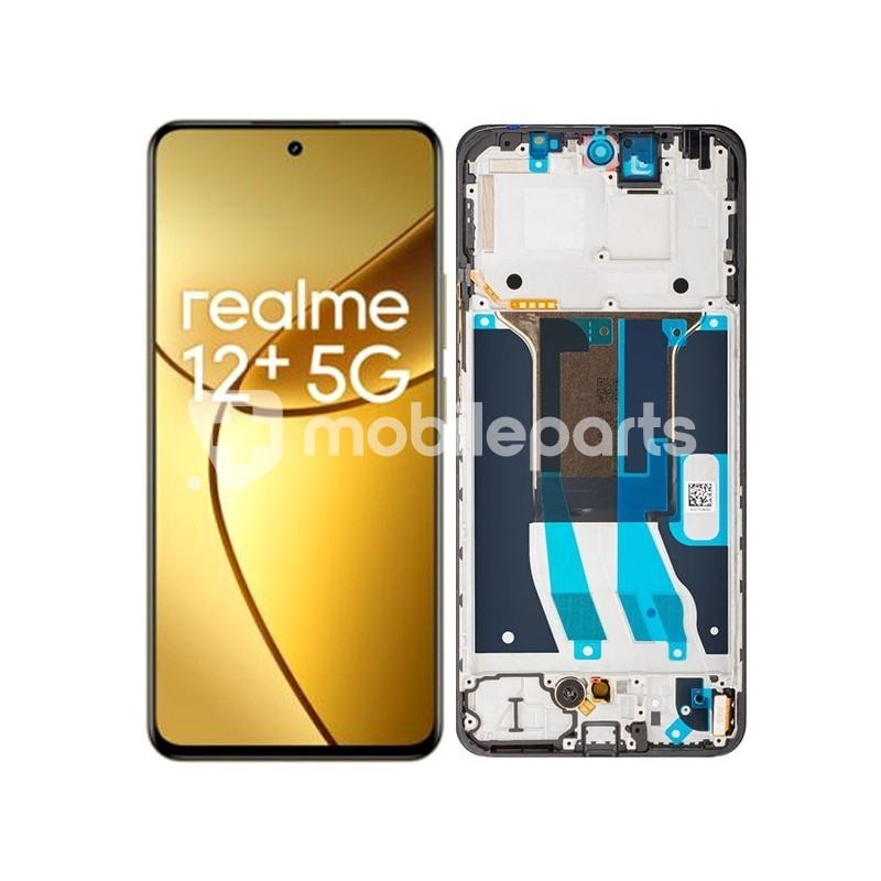Display Touch + Frame Black Realme 12+ 5G Ori
