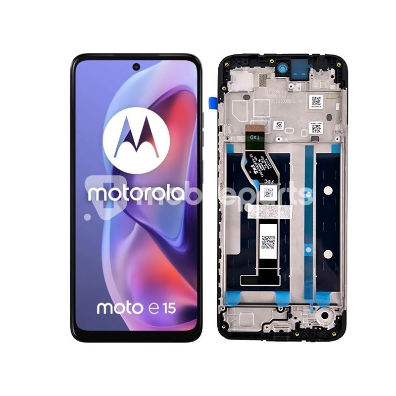 Display Touch + Frame Black Moto E15 Ori
