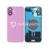 Rear Cover Pink + Holder + Magnetism Ring iPhone 16 Plus No Logo