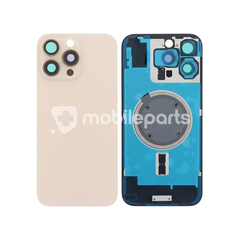 Rear Cover Desert Titanium + Holder + Magnetism Ring iPhone 16 Pro Max No Logo