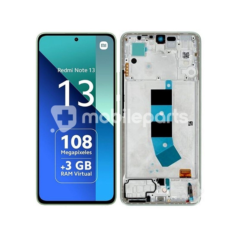 Display Touch + Frame Mint Green Xiaomi Redmi Note 13 4G Ori