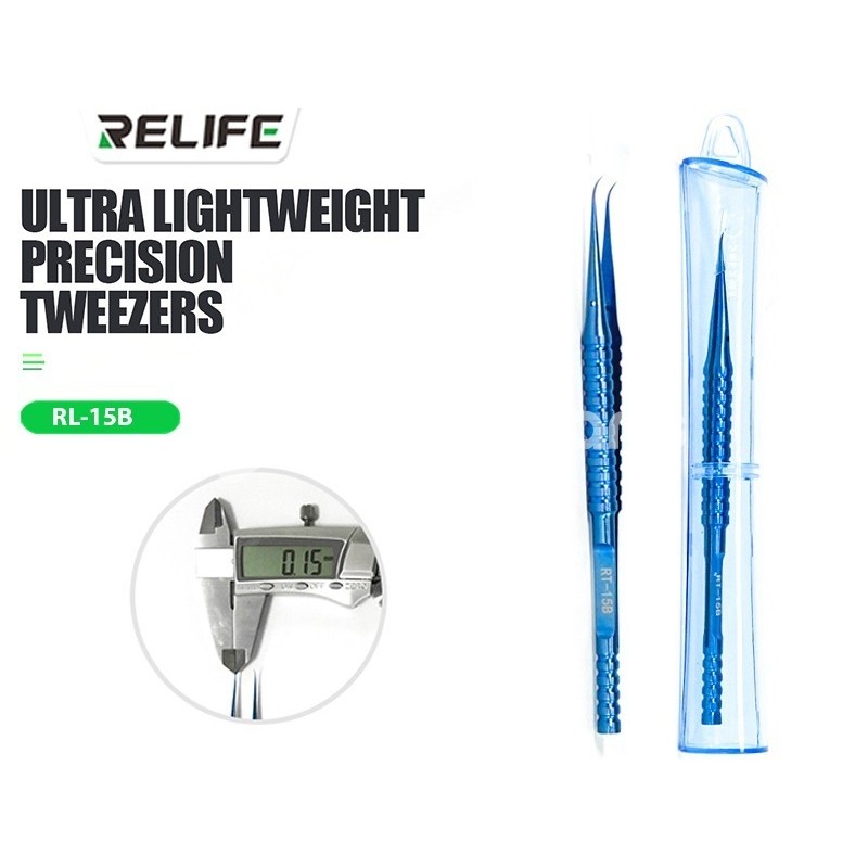 Relife RT-15B Curved Tweezers