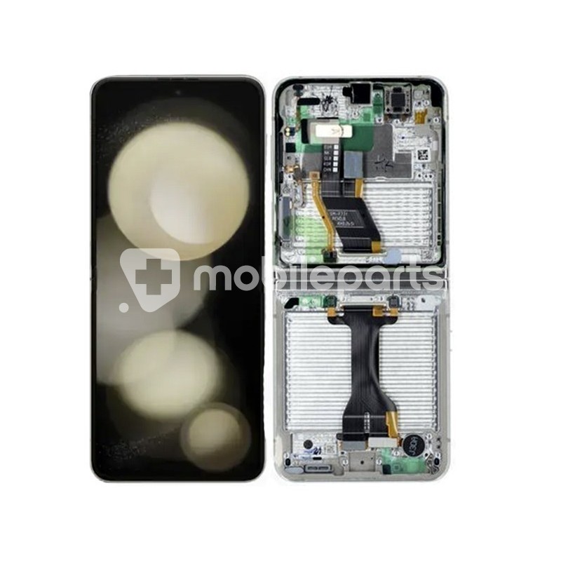 Display Touch + Frame Cream Samsung SM-F731 Flip 5 Ori
