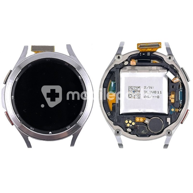 LCD + Frame Silver + Battery + Full Parts Samsung SM-R895 46mm (PULLED)