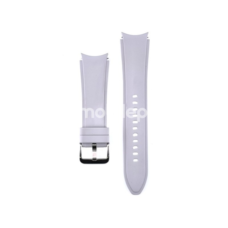 Rubber Strap Silver Samsung SM-R895 46mm
