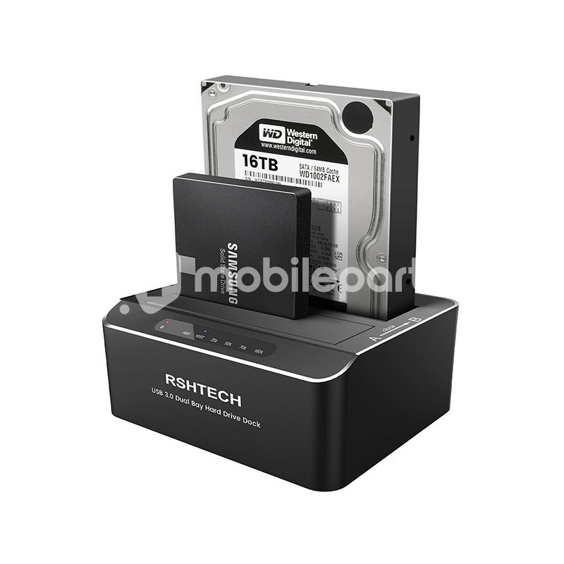 Docking Station Reader HDD SSD SATA da 2,5 e 3,5 USB 3.0