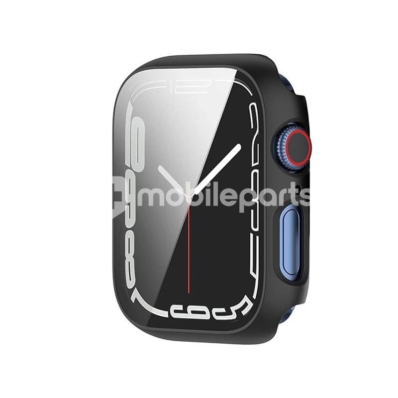 Case Black With Tempered Glass Apple Watch 7 - 8 - 9 (45mm)