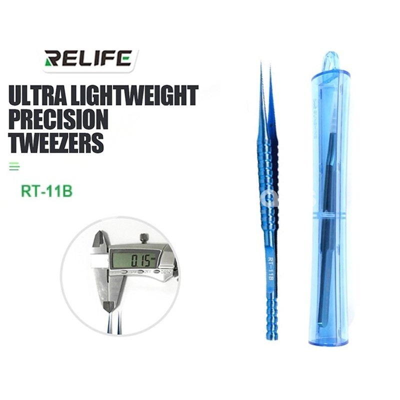 Relife RT-11B Straight Tip Tweezers
