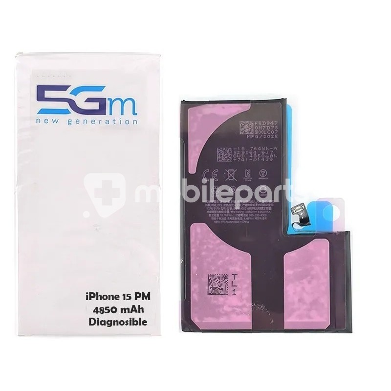 Battery iPhone 15 Pro Max (Diagnosable High Capacity 4700mAh)