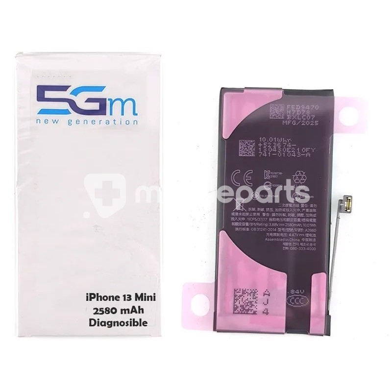 Battery iPhone 13 Mini (Diagnosable High Capacity 2580mAh)