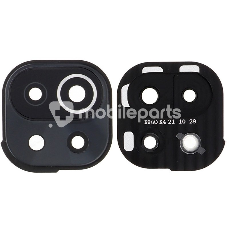 Rear Camera Lens + Frame Black Xiaomi 11 Lite 5G NE (PULLED)