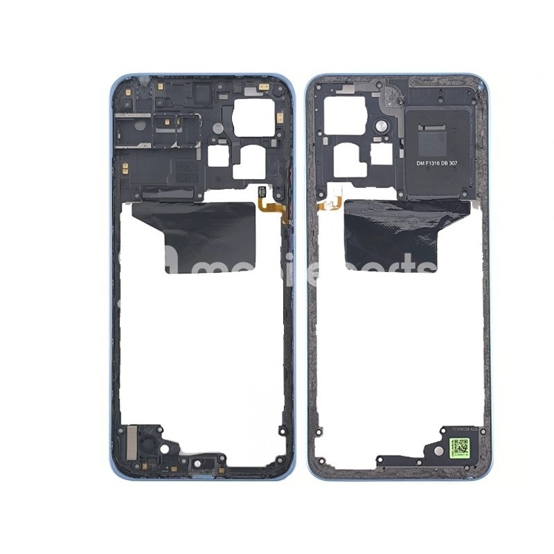 Middle Frame Ice Blue + Fingerprint Xiaomi Redmi Note 12 4G (PULLED)