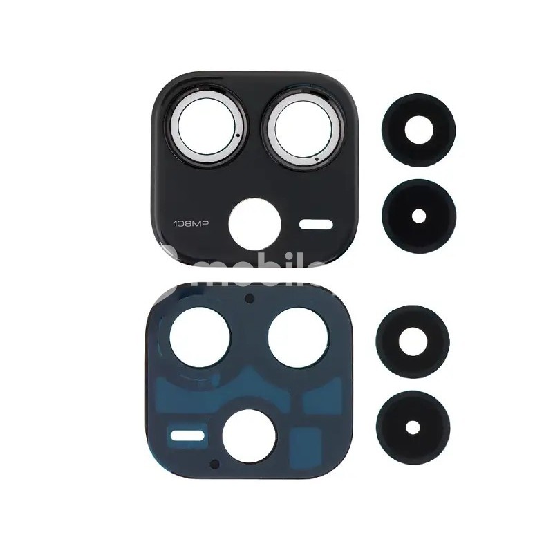 Rear Camera Lens + Frame Black Xiaomi Redmi Note 14 4G