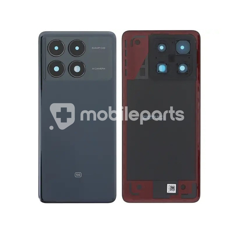 Rear Cover Black Xiaomi Poco X6 Pro No Logo