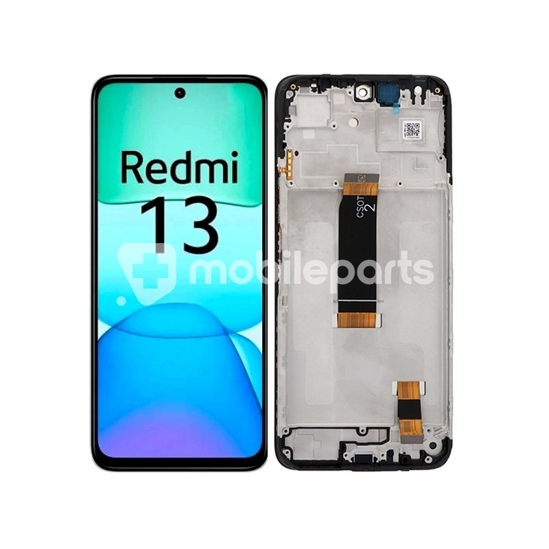 Display Touch + Frame Black Xiaomi Redmi 13 4G (PULLED)