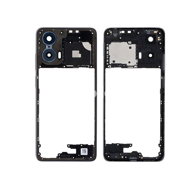 Middle Frame + Frame Camera Matte Charcoal Moto G24