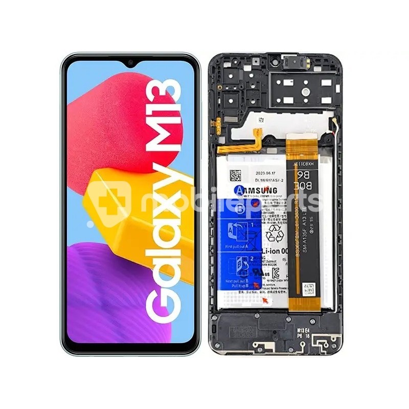LCD + Battery Frame Full Parts Samsung SM-M135 M13 (PULLED)