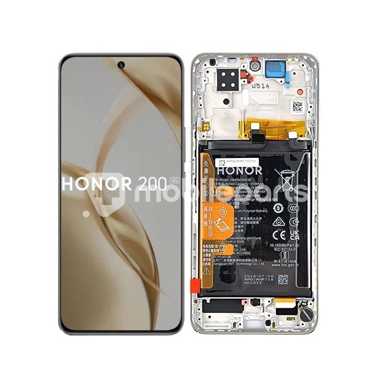 LCD + Batteria + Frame White Honor 200 5G (Ori)