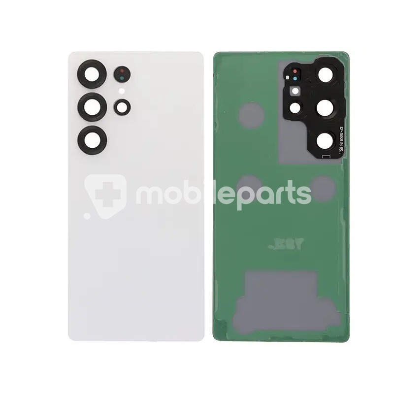 Rear Cover Titanium White Silver Samsung SM-S938 S25 Ultra No Logo