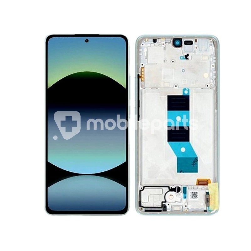 Display Touch + Frame Coral Green Xiaomi Redmi Note 14 5G (Ori)