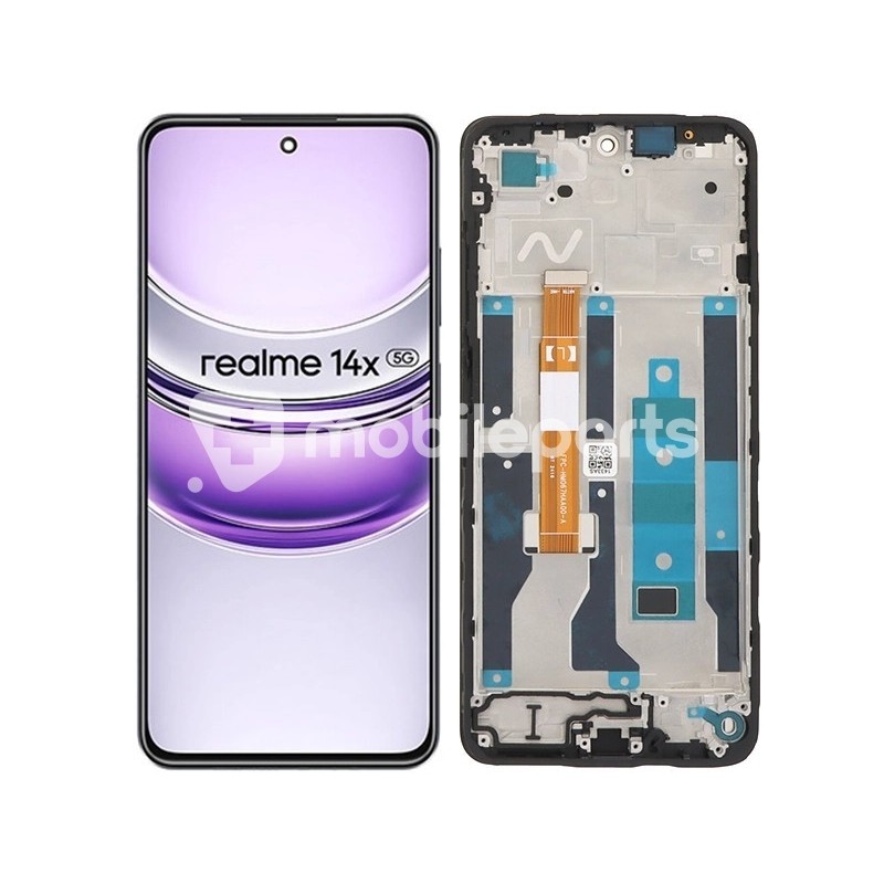 Display Tocuh + Frame Black Realme 14x (IPS)