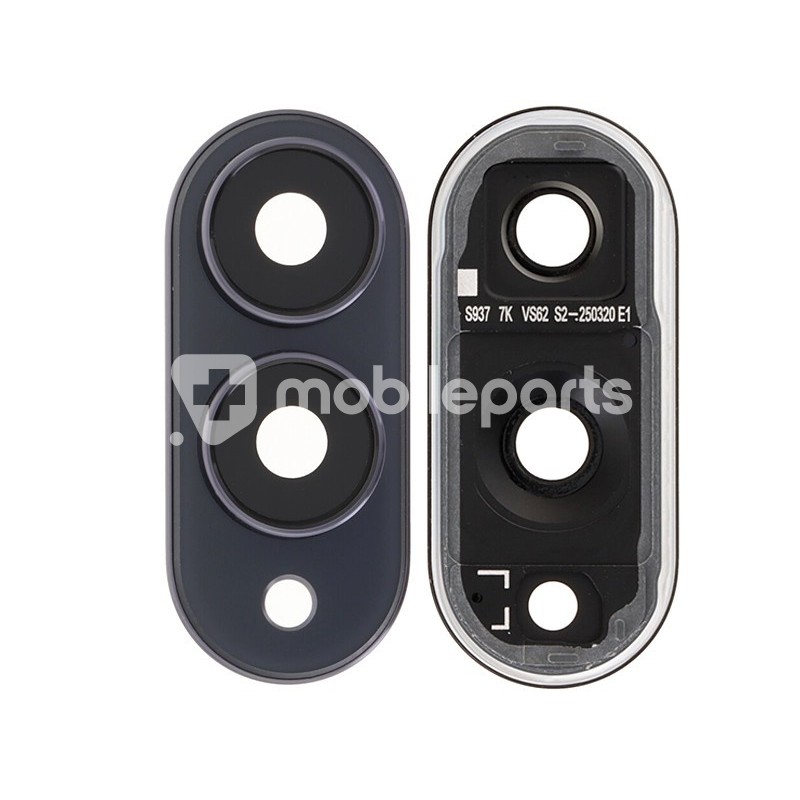 Rear Camera Lens + Frame Titanium Black Samsung SM-S937 S25 Edge