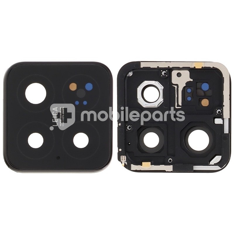 Rear Camera Lens + Frame Black Xiaomi 15