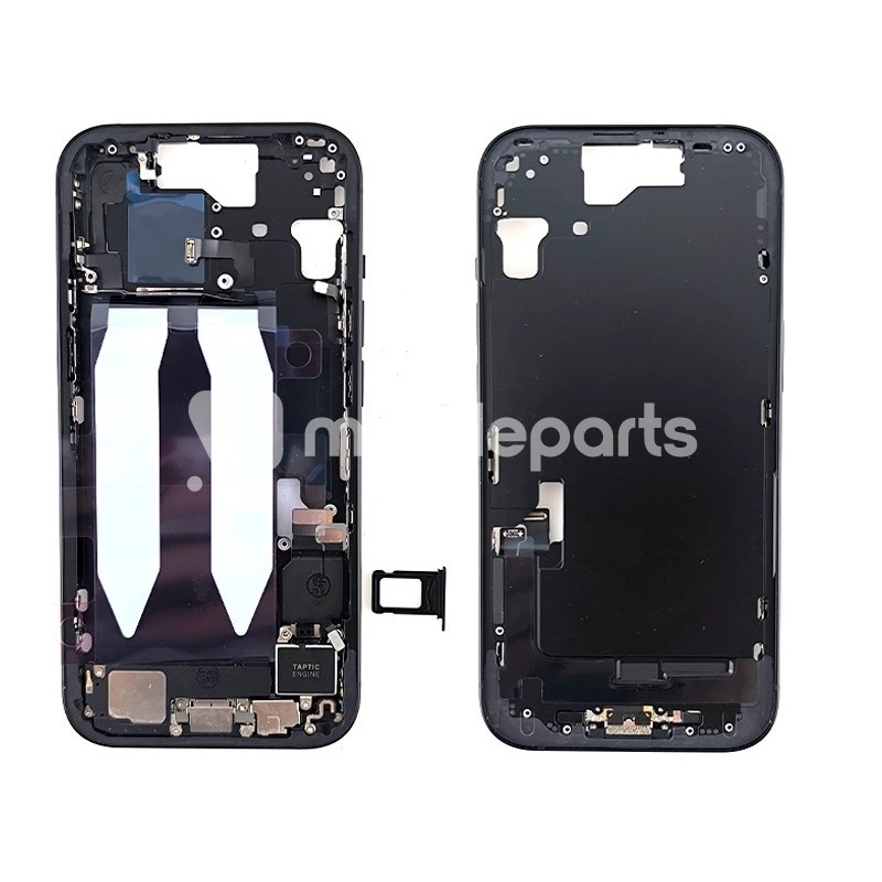 Middle Frame Full Parts Black iPhone 15