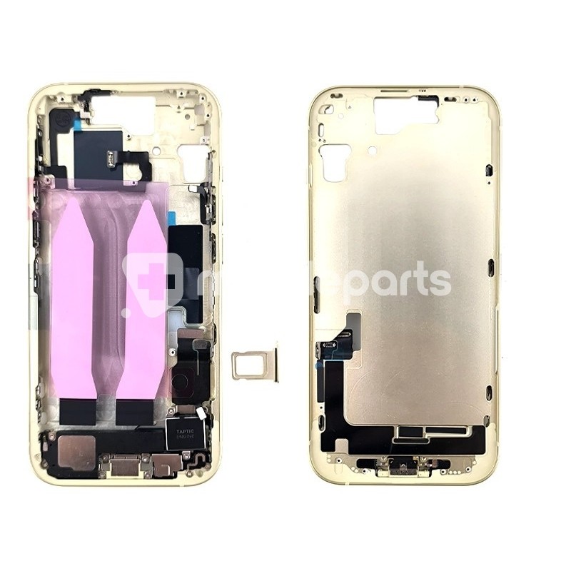 Middle Frame Full Parts Yellow iPhone 15