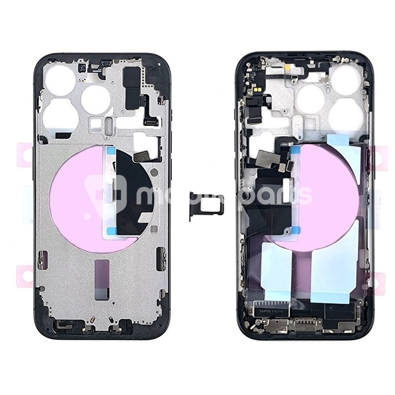 Middle Frame Full Parts Black iPhone 15 Pro