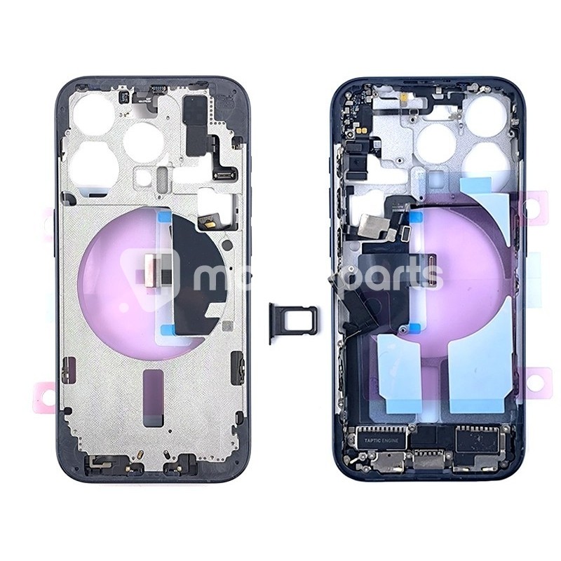 Middle Frame Full Parts Blue iPhone 15 Pro