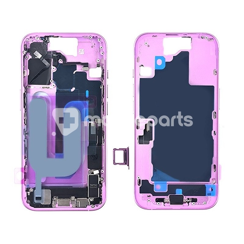 Middle Frame Full Parts Pink iPhone 16