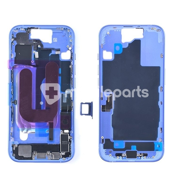 Middle Frame Full Parts Blue iPhone 16