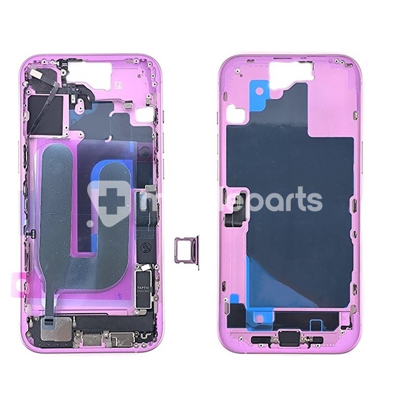 Middle Frame Full Parts Pink iPhone 16 Plus